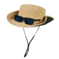 thumbnail image 3 of TOP-EX Men's Waterproof Bucket Sun Hat - Wide Brim UV Protection SPF Boonie Cap for Hiking Fishing Beach Safari - Khaki XL, 3 of 10