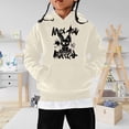 thumbnail image 2 of GDREDA Spring Crewneck Sweatshirt Children's Long Sleeved Cartoon Rabbit Print Hoodie Beige,4-5 Years, 2 of 4