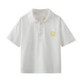 thumbnail image 4 of Boys Polo Shirts Short Sleeve White Button Up Shirts Pullover School Uniform Collar Shirt, 4 of 4