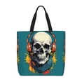 thumbnail image 1 of Balery Modern Hip-Hop Skull Bolsa de Mano para Mujeres con Cremallera, Bolsa de Gimnasio con Compartimentos, Bolsa para Laptop, Bolsa para Trabajo, 1 of 7