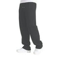 thumbnail image 6 of Uinagy Men's Elastic Waistband Drawstring Loose Wide Leg Short Velvet Sweatpants, 6 of 9