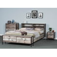 thumbnail image 5 of OS Home and Office Furniture 33" 4-Drawer Wood Chest with Metal Frame in Brown, 5 of 9