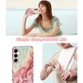thumbnail image 2 of CASEFIV Compatible with Samsung Galaxy S25 FE Case,Marble Pattern 3 in 1 Heavy Duty Shockproof Hard PC+Soft Silicone Drop Protective Women Girls Case for Galaxy S25 FE (2025),Rose Gold, 2 of 7