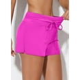 thumbnail image 3 of SHEWIN Ladies Board Shorts Summer Tankini Bottoms with Front Tie Drawstring Swimming Panty for Women Rose XL, 3 of 10