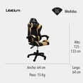 thumbnail image 2 of Silla Gamer Libitium Dorada GAME-DO, 2 of 6