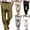 Army Green, variant on Men's Dress Pants Double Pleat Front Pocket Straight Leg Casual Work Trousers