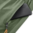 thumbnail image 6 of DDAPJ pyju Mens Quick Dry Athletic Shorts Lightweight Drawstring Gym Workout Shorts Side Split Casual Golf Running Shorts with Zipper Pockets Army Green L, 6 of 8