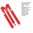 thumbnail image 7 of Eoperou Unisex Elastic Strap Suspenders Y-Back Braces Solid Color Anti-break Wedding Suit Adjustable Strap Party Daily Accessory, 7 of 7