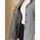 thumbnail image 5 of INSPIRE CHIC Abrigo de invierno de manga larga con capucha y un solo pecho para mujer Gris XS, 5 of 6