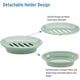 thumbnail image 2 of Jabonera de plástico de 2 piezas para ducha, baño, cocina, verde esquí esquí Gafas de esquí, 2 of 5