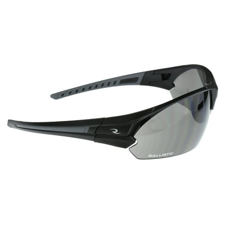 Radians CSB1022BX Bravo Glasses Eye Protection Black Half Frame Smoke Polycarbonate Lens 1