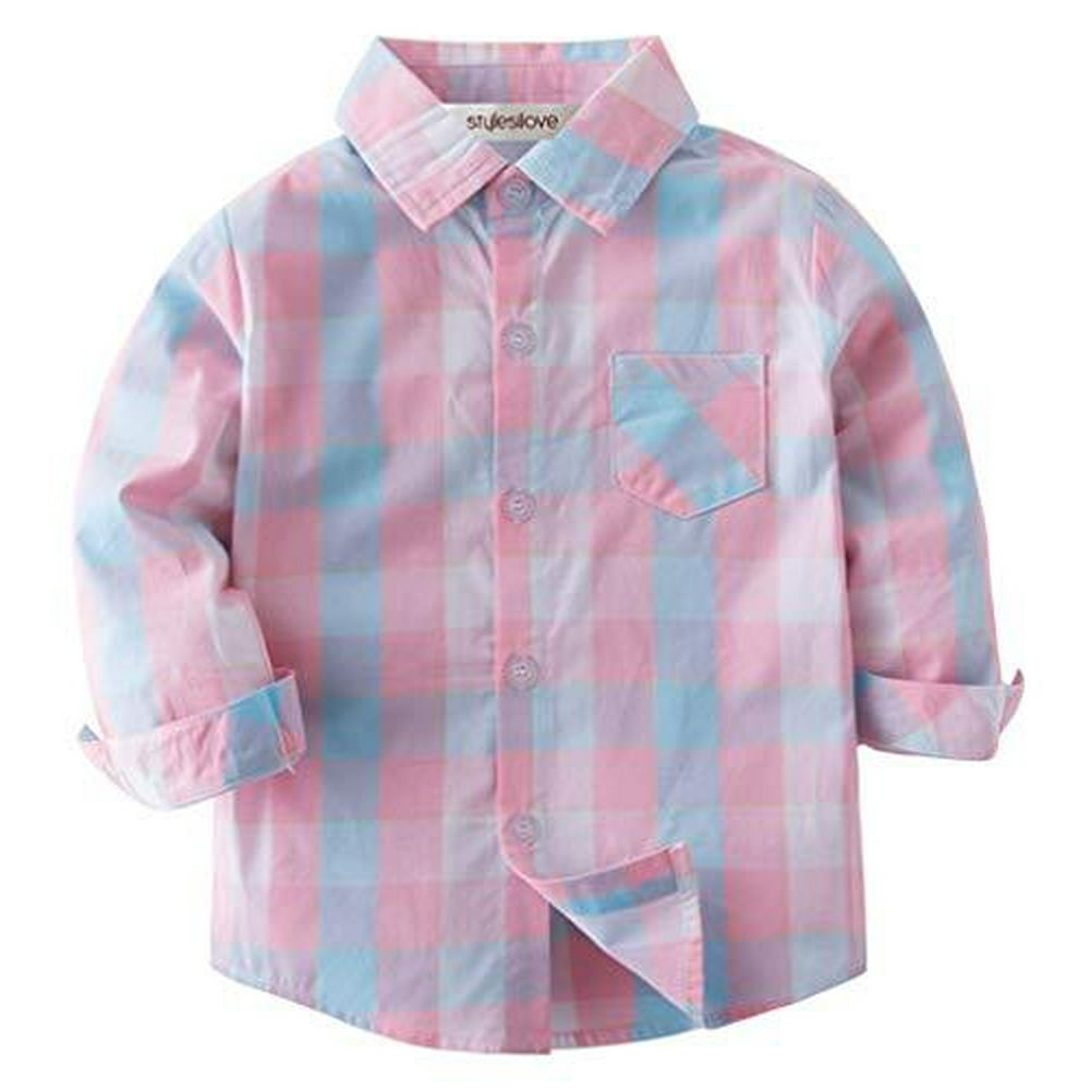 StylesILove StylesILove Toddler Little Boy Long Sleeve Cotton Button
