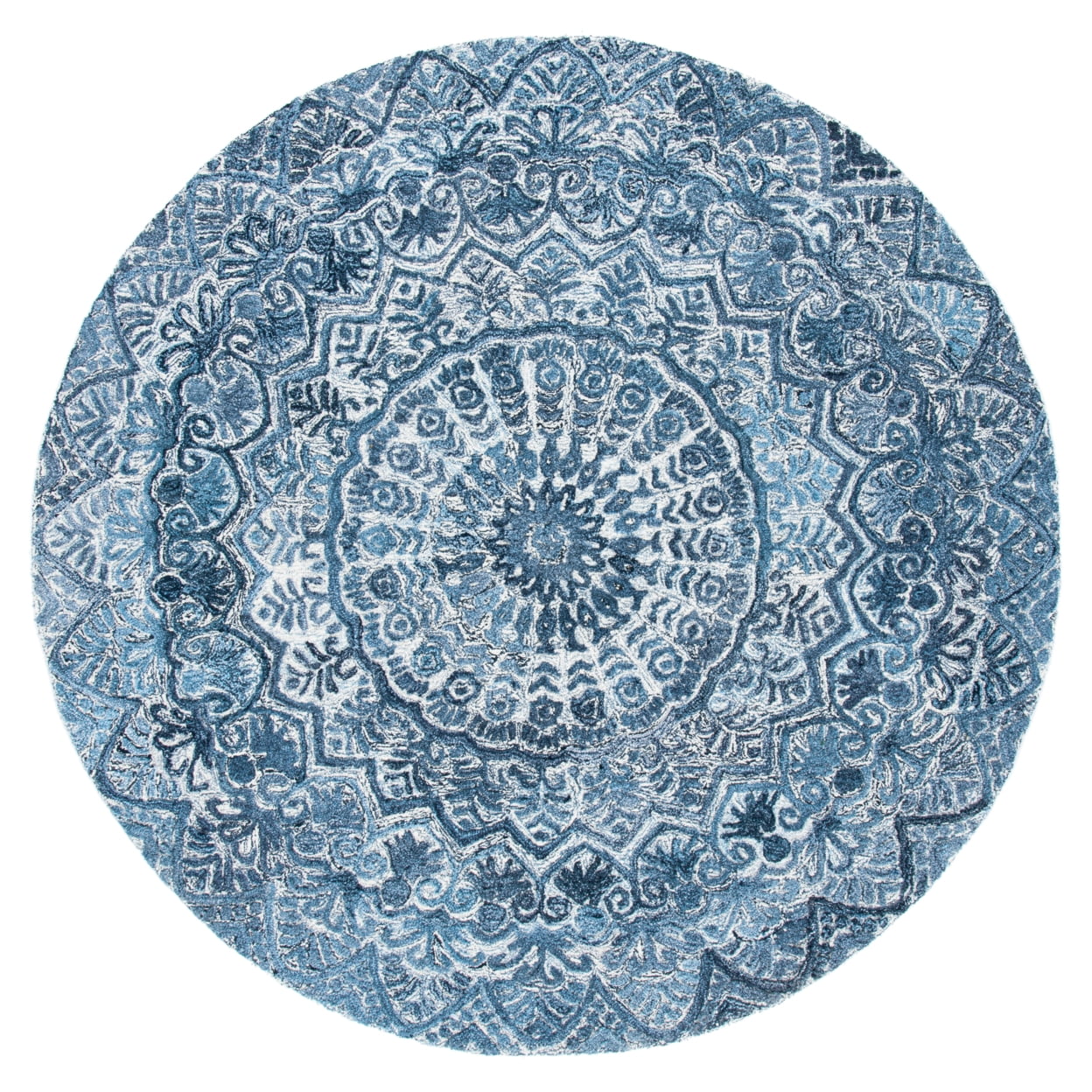 SAFAVIEH Marquee Georgiana Floral Area Rug, Blue/Grey, 3' x 5'
