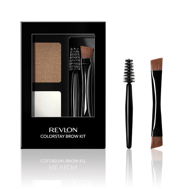 Kit para cejas Revlon ColorStay con polvo para cejas de larga duración, rubio