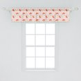 thumbnail image 2 of Ambesonne Mushroom Window Valance, Doodle Style Mushrooms, 54" X 12", Eggshell and Multicolor, 2 of 3