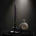 thumbnail image 4 of SLYNSHome Twisted Unscented Taper Candles, Dripless Spiral Long Candlesticks,Black Decorative Embossed Table Candles For Holiday Dinner Mantel Indoor Home Decor, 4 of 6
