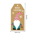 thumbnail image 4 of Billuyoard 100 Uds. Etiquetas de Feliz Navidad, etiquetas para envolver regalos, etiquetas colgantes de papel, tarjetas de papel de Papá Noel, Kits de decoración para fiestas cuatro, 4 of 6