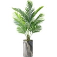 thumbnail image 4 of Artificial Tree in Modern Planter, Fake Areca Tropical Palm Silk Tree for Indoor and Outdoor Home Decoration - 57" Overall Tall (Plant Pot Plus Tree), 4 of 5