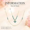 thumbnail image 6 of Heart Necklace for Women 18K Gold Plated Heart Pendant Fashion Heart Chain Necklace Jewelry Christmas Gift for Women, 6 of 6