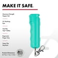 thumbnail image 3 of SABRE Fast Flip Top Pepper Gel with Snap-Clip Keychain, Mint, 1 Ct, New, Pocket Pepper Sprays, 3 of 7