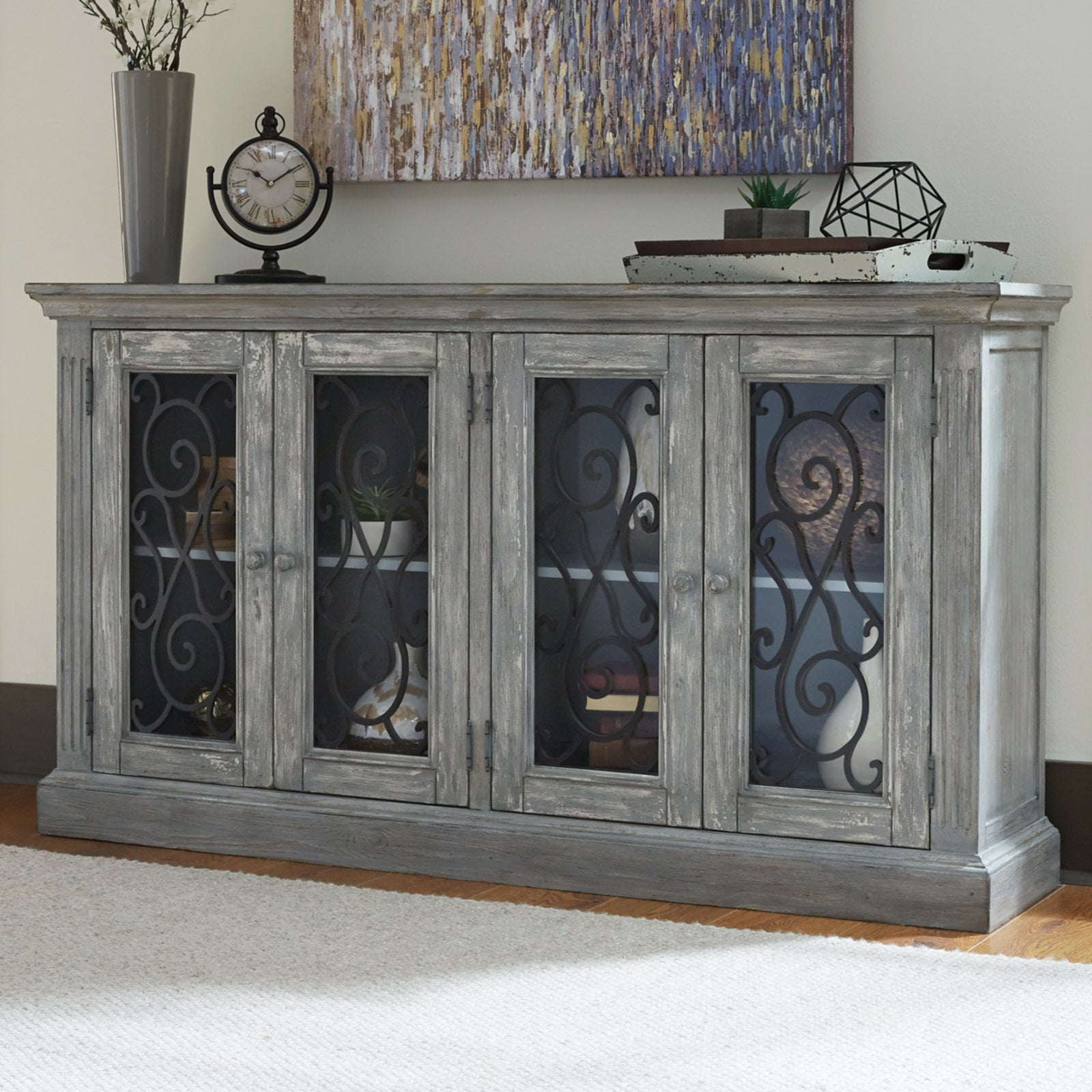 Signature Design By Ashley Mirimyn 4 Glass Door Accent Cabinet Signature Design By Ashley Mirimyn 4 Glass Door Accent Cabinet Com