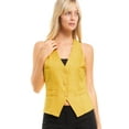 thumbnail image 5 of MixMatchy Women's Economy Dressy 3 Button Versatile Racerback Tuxedo Suit Vest Waistcoat, 5 of 5