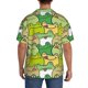 thumbnail image 3 of Fotbe Cartoon Frog Camisa Estampada de Manga Corta para Hombre, Casual de Verano, Estilo Playero, Sin Arrugas-Medium, 3 of 5