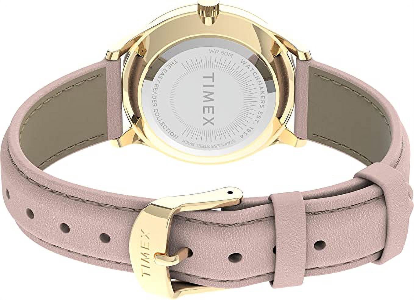 Timex TW2V25200 Women's Easy Reader Pink Leather Watch