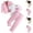 Pink, variant on ATOGUTA Girls Outfits Kids Clothes Suit Jacket and Shirts and Long Pants Two-Piece Set Size 3T-9, Pink