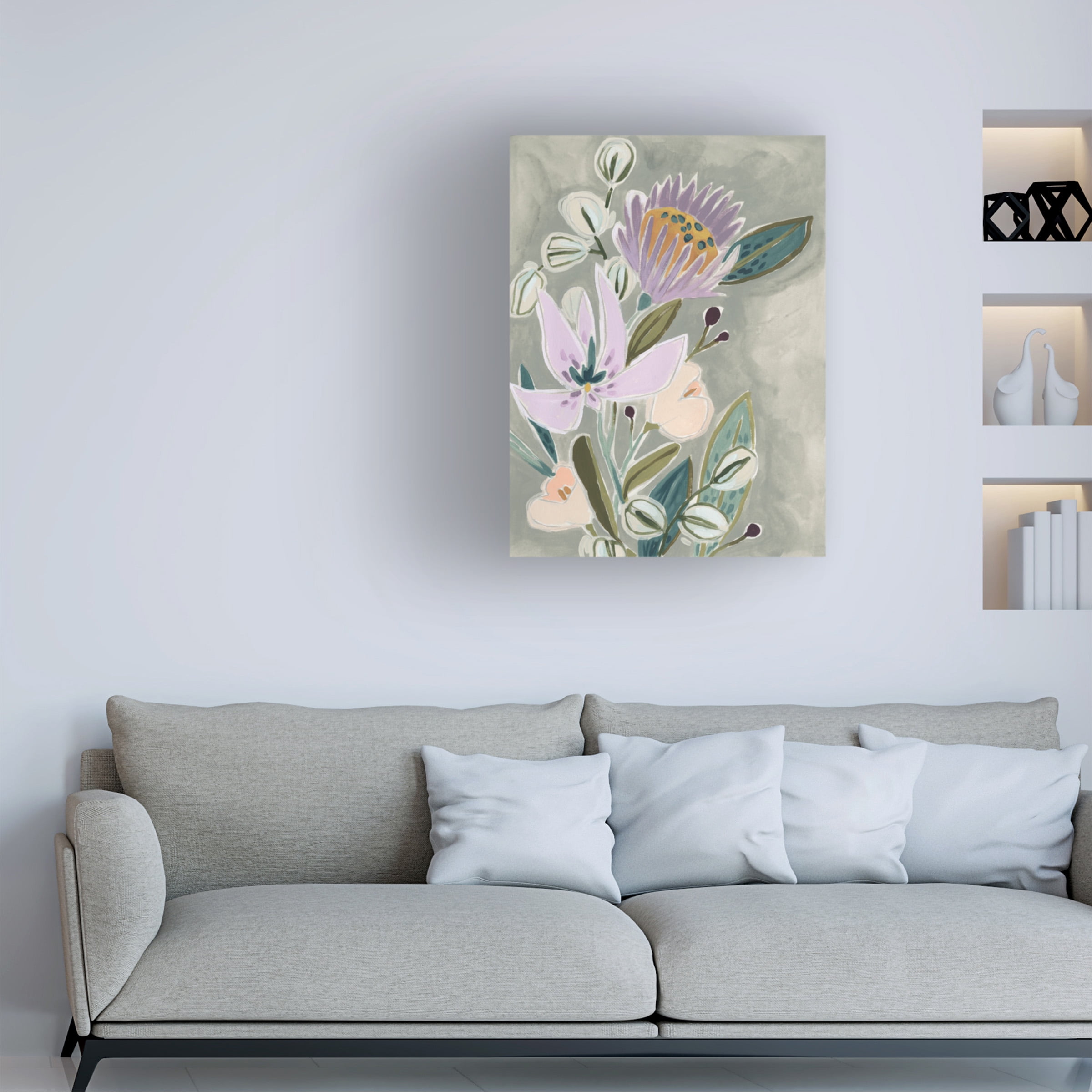 June Erica Vess 'Spring Lilac II' Canvas Art