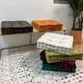 thumbnail image 3 of Bewildely Cojín de piso de apoyo y transpirable para una experiencia sentada Cómoda almohada de cojín de tatami Conjuntos de muebles de dormitorio vino rojo 42*42 cm (espesor 10 cm), 3 of 6