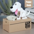 thumbnail image 2 of Little Dog Puggy Bank Battery Powered Robotic Coin Munching Toy Money Box Saving Money Coin Bank For Kids, 2 of 2