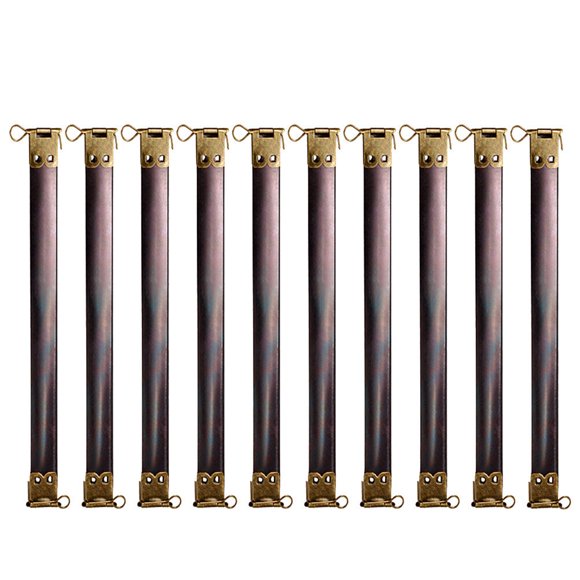 10 UNIDS 16.5 cm de metal Marcos Flex Internos Bricolaje de Bisagras de Reemplazo Clips de Resorte Accesorios para Bolso Corchete Bolso Bolso - Bronce