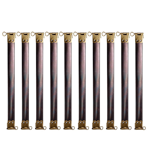 10 UNIDS 16.5 cm de metal Marcos Flex Internos Bricolaje de Bisagras de Reemplazo Clips de Resorte Accesorios para Bolso Corchete Bolso Bolso - Bronce