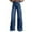 Dark Blue, variant on Women's Wide Leg Jeans High Waisted Stretchy Straight Leg Jeans Loose Trendy Denim Pants with Pocket
