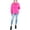 Hot Magenta, variant on Plus Size Logo Fleece Crewneck Sweatshirt Hot Magenta 3X