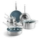 thumbnail image 1 of GreenPan Treviso Juego de utensilios de cocina de 10 piezas, revestimiento antiadherente cerámico de acero inoxidable sin PFAS, no tóxico, apto para inducción, ollas, tapas de sartenes, salteados y ca, 1 of 5