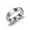 Silver, variant on His Queen and Her King Couple Rings Stainless Steel Promise Rings for Him and Her Matching Anniversary Bands 6mm Width Black and Silver