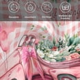thumbnail image 6 of Eucalyptus Trucks Cloth Napkins, Spring Farmhouse Floral Leaves Pink Plaid Washable and Reusable Dinner Napkins Set of 4, Table Napkin for Kitchen Party Birthday Wedding Hotel Housewarming 20"x20", 6 of 9