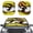 Anime Eye Print, variant on XYZCANDO Car Windshield Sun Shade with Neon Pineapple Print, Reflector Sunshade 2 Piece Set for Blocking Heat, Fits Most Vehicle Sizes for Daily Driving