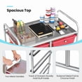 thumbnail image 5 of Canddidliike 10-Drawer Rolling Storage Cart-Transparent Multicolor, Craft Storage, Multipurpose Organizer Cart for Home, Office, School, 5 of 8
