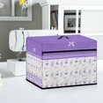 thumbnail image 5 of HELLHERO Butterfly Lavender Pattern Sewing Machine Dustproof Cover with Tote Handle and Pocket Easy to Replacement and Clean Easy to Store Compatible, 5 of 8