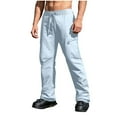 thumbnail image 2 of Pantalon de Ski Unisexe Décontracté Patchwork Solide avec Fermeture Éclair et Multiples Poches, 2 of 9