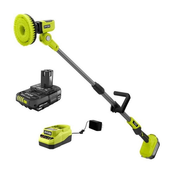 Brosse Électrique RYOBI Sans Fil ONE+ Télescopique 18 V 2,0 Ah