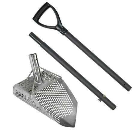 

Dune Scoops Orca 11.5 x 8 Stainless Steel SandScoop with 7mm Holes & Pointed Tip w/ Dune Light & Strong Carbon Fiber Handle