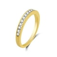 thumbnail image 3 of Forever Bride 1/4 CTTW Round Diamond Women's 10k Yellow Gold Anniversary,Wedding Band, 3 of 8