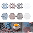 thumbnail image 1 of Limei Silicone Trivet Mats and Hot Pads 5.4" x 4.7" in Hexagon Heat Multifunction Kitchen Tool for Bowl Mats, Dish Mats Placemats, 1 of 7