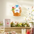 thumbnail image 1 of Decoraciones de Pascua, adornos de Pascua, regalos de Pascua, decoración de conejito de Pascua, huevo de Pascua colgante, decoración colgante de madera, decoración de pared para fiestas navideñas, let, 1 of 6