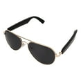 thumbnail image 3 of Lunettes de Soleil Bluetooth, Lunettes de Soleil Bluetooth Cadre Doré Lunettes de Soleil Bluetooth Extérieures Kit de Lunettes Bluetooth Intelligentes Élégantes et Modernes, 3 of 8