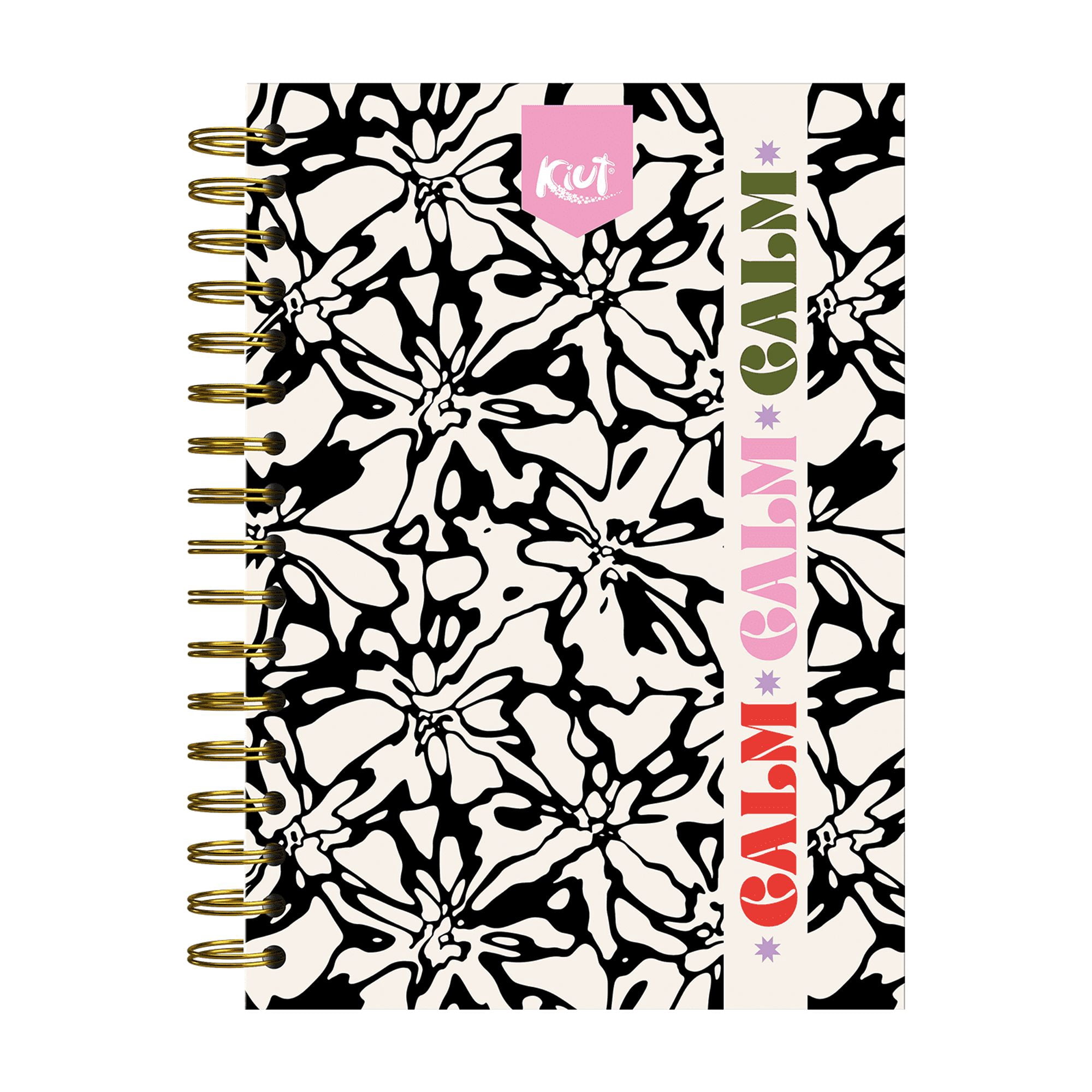 Norma Kiut Mid Wide Rule Spiral Notebook 6.6" x 9" Multicolor 180 Sheets